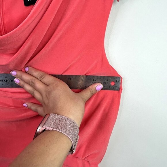 Adrianna Papell salmon mother of‎ the bride dress size 10 - Picture 8 of 8